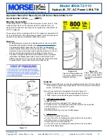 Предварительный просмотр 3 страницы morse 400A-72-110 Operator'S Manual