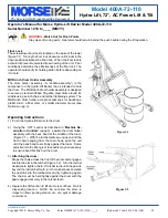 Предварительный просмотр 4 страницы morse 400A-72-110 Operator'S Manual