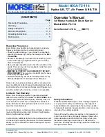 morse 400A-72-114 Operator'S Manual preview