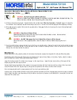 Preview for 5 page of morse 400A-72-124 Operator'S Manual