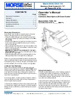 morse 400A-72SS-110 Operator'S Manual preview