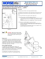 Preview for 4 page of morse 400A-72SS-114 Operator'S Manual