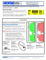 Предварительный просмотр 3 страницы morse 400A-72SS-124 Operator'S Manual