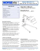 morse 400A-96-114 Operator'S Manual предпросмотр