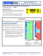 Preview for 3 page of morse 400A-96-114 Operator'S Manual