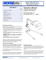 morse 400A-96SS-114 Operator'S Manual preview