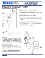 Preview for 4 page of morse 400A-96SS-114 Operator'S Manual