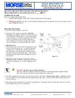 Preview for 5 page of morse 400A-96SS-114 Operator'S Manual