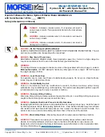 Preview for 2 page of morse 400AM-60-124 Operator'S Manual