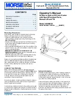 morse 400AM-60 Operator'S Manual preview