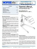 morse 400AM-72-114 Operator'S Manual preview