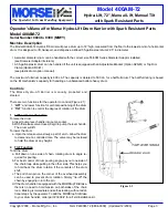 Preview for 3 page of morse 400AM-72 Operator'S Manual