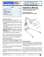 morse 400AM-96-114 Operator'S Manual preview