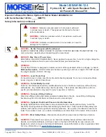 Предварительный просмотр 2 страницы morse 400AM-96-124 Operator'S Manual