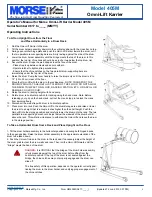 Предварительный просмотр 4 страницы morse 405M Operator'S Manual