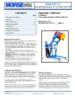 morse 410-114 Operator'S Manual preview