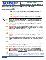 Предварительный просмотр 2 страницы morse 410-125 Operator'S Manual