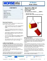 morse 42 Series Operator'S Manual preview