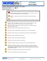 Preview for 2 page of morse 42 Series Operator'S Manual