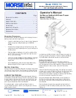 morse 510SS-114 Operator'S Manual preview