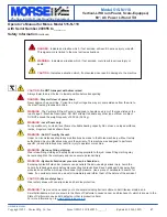 Preview for 2 page of morse 515-N-110 Operator'S Manual