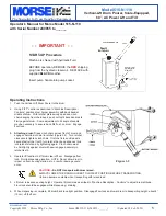 Preview for 5 page of morse 515-N-110 Operator'S Manual