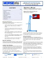 Предварительный просмотр 1 страницы morse 515-N-124 Operator'S Manual