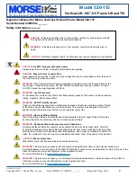 Preview for 2 page of morse 520-115 Operator'S Manual