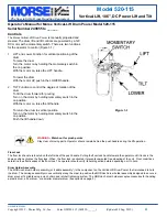 Preview for 4 page of morse 520-115 Operator'S Manual