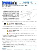 Preview for 5 page of morse 520-115 Operator'S Manual