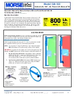 Preview for 3 page of morse 520-120 Operator'S Manual