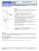 Preview for 4 page of morse 520-120 Operator'S Manual