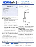 Preview for 1 page of morse 520M-124 Operator'S Manual