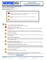 Preview for 2 page of morse 525M-T Operator'S Manual