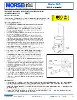 Preview for 3 page of morse 80A Operator'S Manual