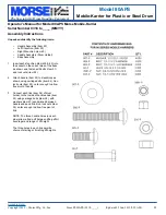 Preview for 4 page of morse 80APS Operator'S Manual