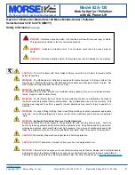 Предварительный просмотр 2 страницы morse 82A-120 Operator'S Manual