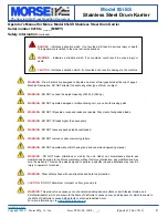 Предварительный просмотр 2 страницы morse 85i-SS Operator'S Manual