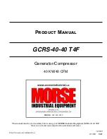 morse GCRS-40-40 T4F Product Manual preview