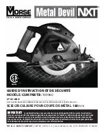 Предварительный просмотр 19 страницы morse Metal Devil CSM7NXTB Instruction And Safety Manual