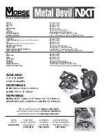 Предварительный просмотр 30 страницы morse Metal Devil CSM7NXTB Instruction And Safety Manual