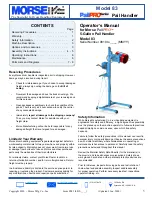 morse PailPro 83 Operator'S Manual preview