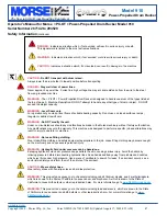 Предварительный просмотр 2 страницы morse PILOT 910 Operator'S Manual