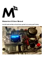 Morserino M32 User Manual preview