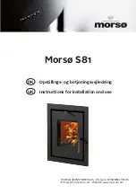 Preview for 1 page of Morsø S81 Series Instructions For Installation And Use Manual