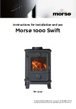 Morso 1000 Swift Instructions For Installation And Use Manual preview