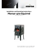 Morso 1410 Installation And Operating Instructions Manual предпросмотр