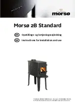 Morso 2B Standard Instructions For Installation And Use Manual предпросмотр