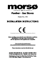 Morso 553 Installation Instructions Manual preview