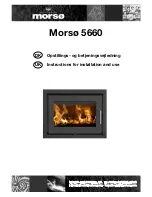 Preview for 1 page of Morso 5660 Standard Insert Instructions For Installation And Use Manual